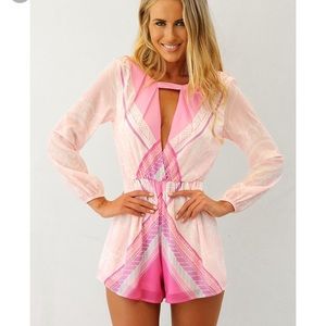 Sabo Skirt - pink mandala play suit